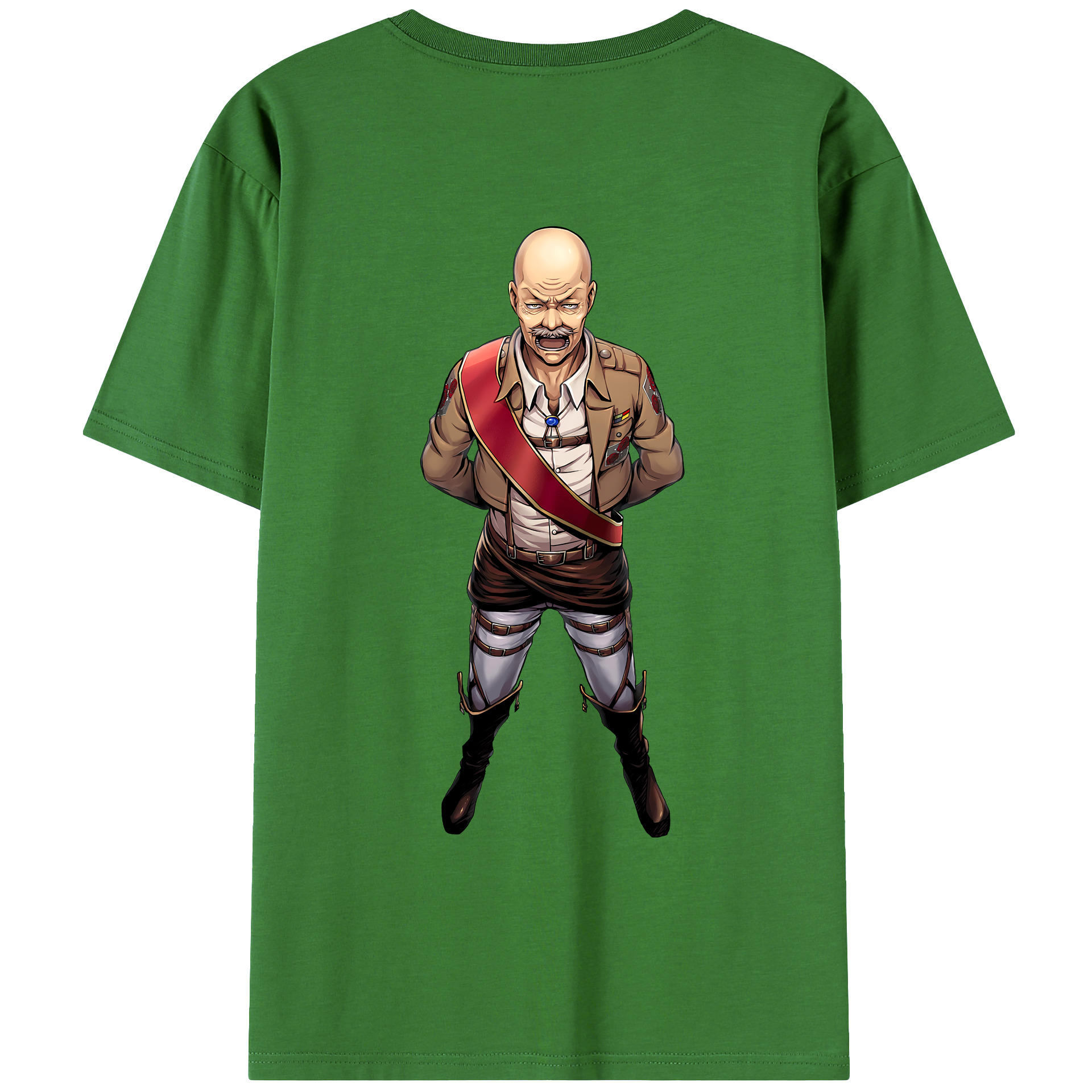 （画像用） 進撃の巨人 ドット·ピクシス Attack on Titan Dot Pixis レディース半袖Tシャツ(バックプリント)